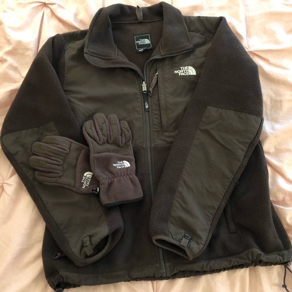 North Face Coat & Gloves